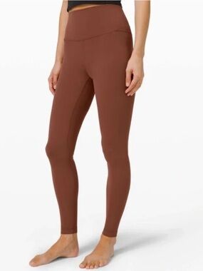 lululemon Wunder Train High-Rise Tights in Dark Terracotta